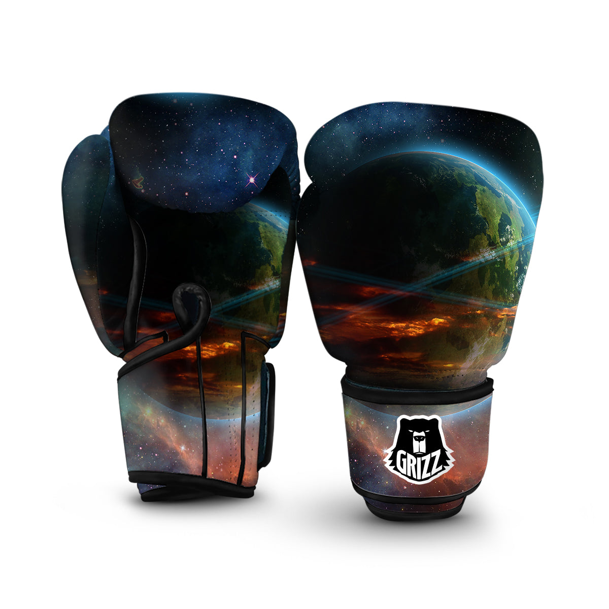 Satun Galaxy Space Print Boxing Gloves-grizzshop