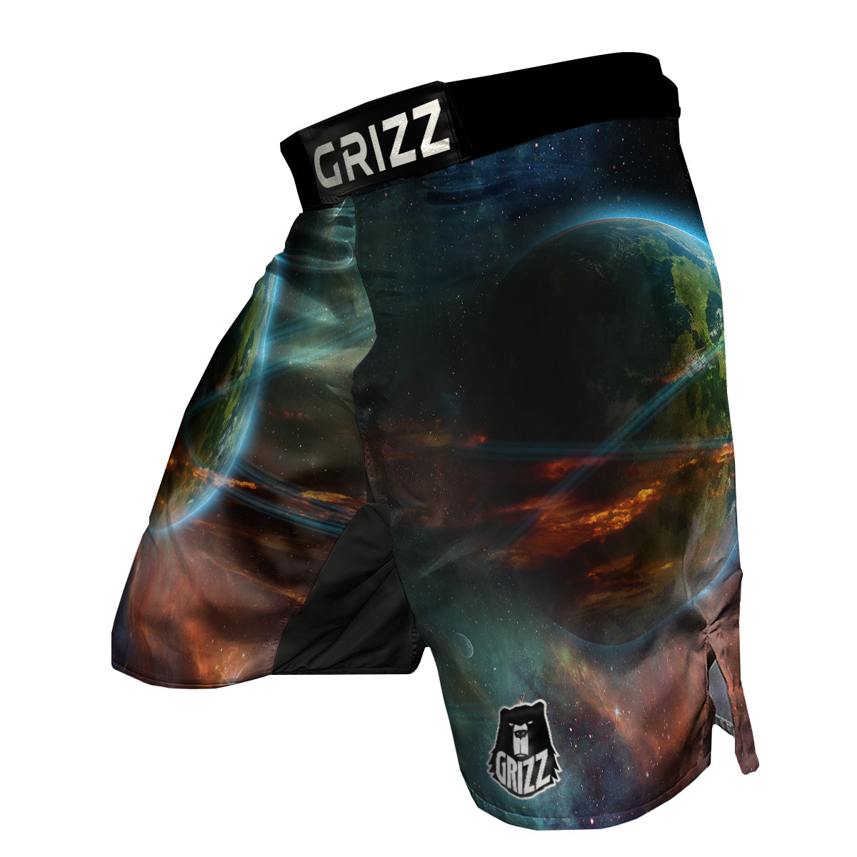 Satun Galaxy Space Print MMA Shorts-grizzshop