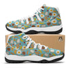 Sausage Egg Toast Breakfast Print Pattern White Bball Shoes-grizzshop