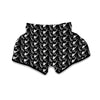 Saxophone Print Pattern Muay Thai Boxing Shorts-grizzshop