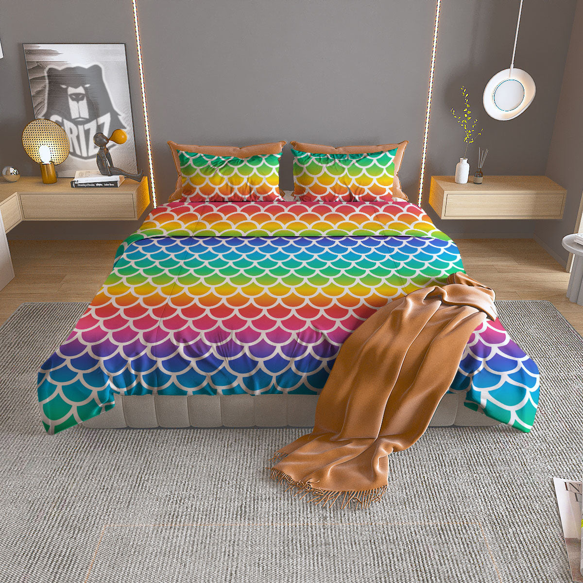 Signs Astrological And Taurus Print Duvet Cover Bedding Set