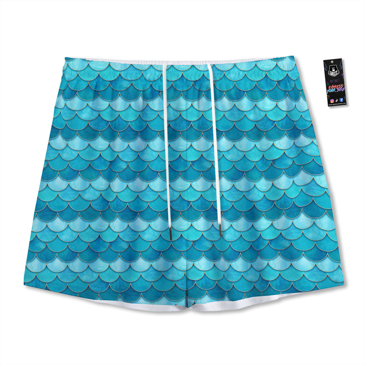 Pyramid Golden Print Mesh Shorts