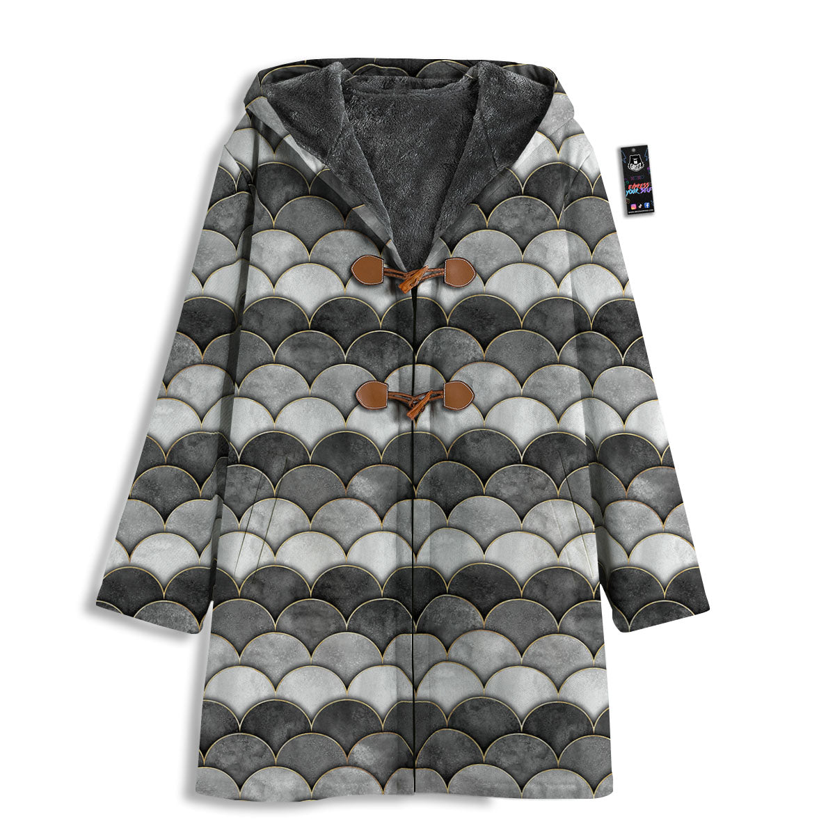 Scales Mermaid Print Pattern Men's Windbreaker Jacket-grizzshop