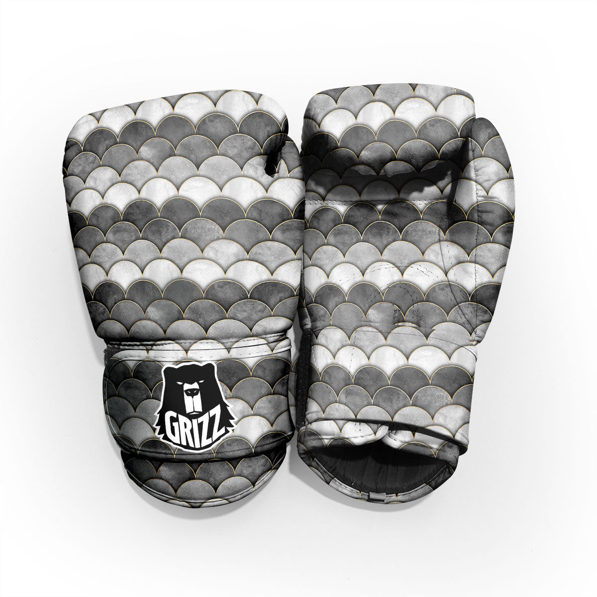 Scales Mermaid Print Pattern Pro Boxing Glove