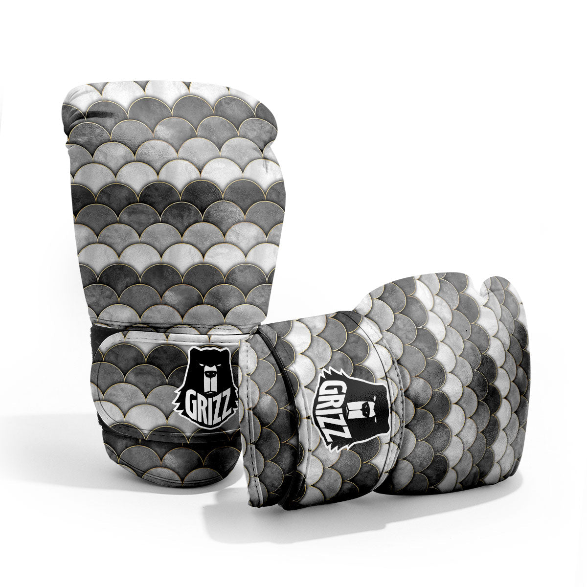 Scales Mermaid Print Pattern Pro Boxing Glove