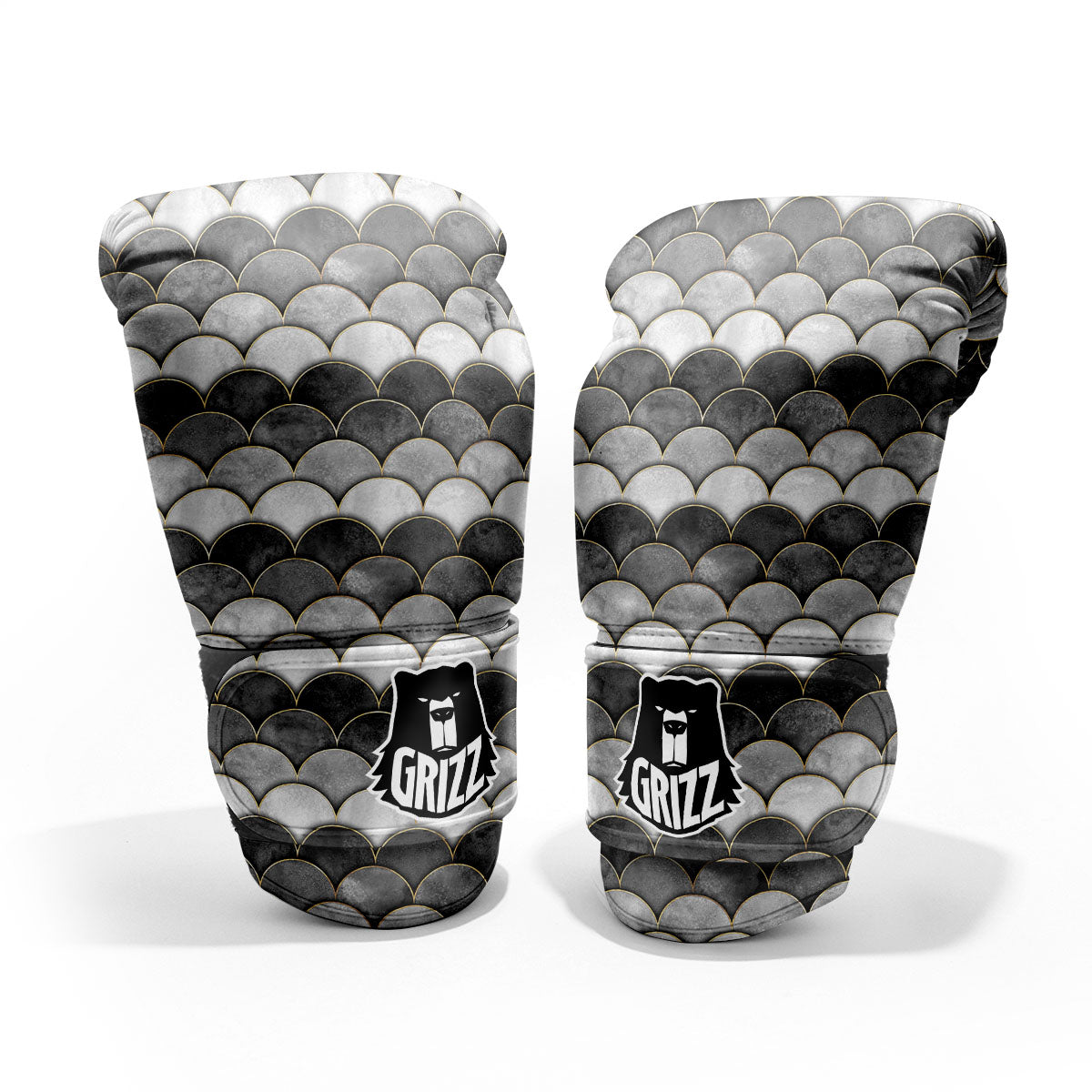 Scales Mermaid Print Pattern Pro Boxing Glove