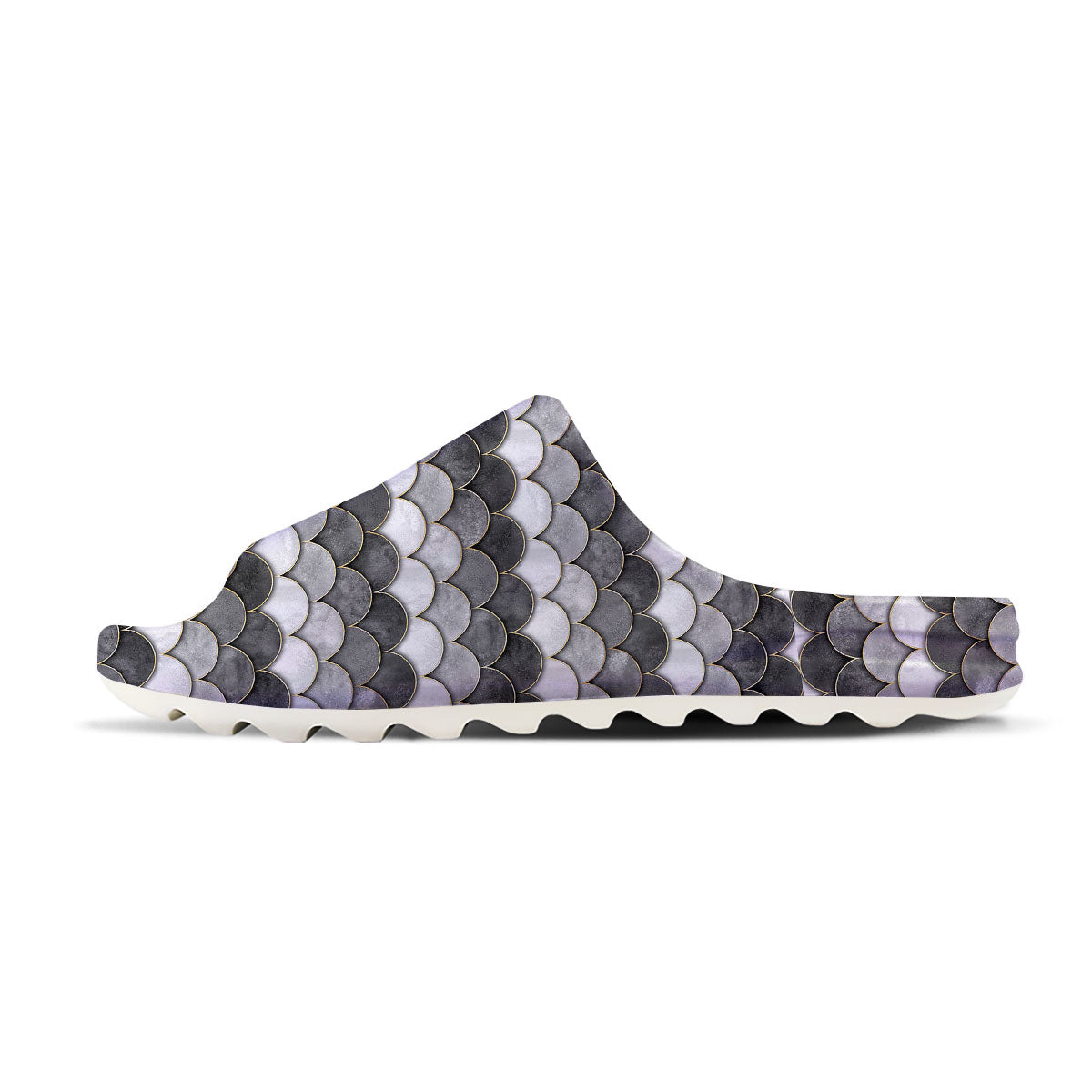 Scales Mermaid Print Pattern Sandals-grizzshop