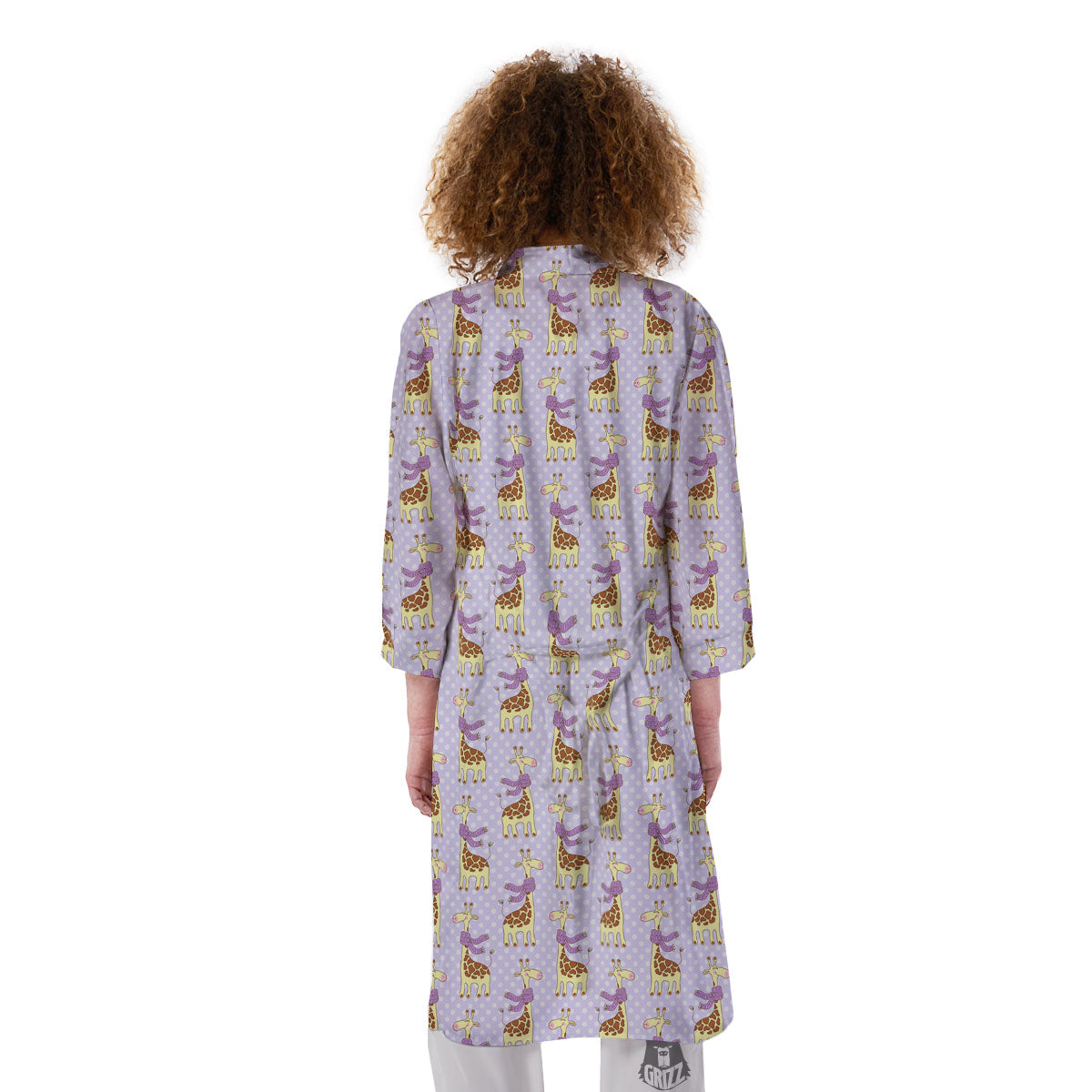Scarf With Giraffe Print Pattern Kimono-grizzshop