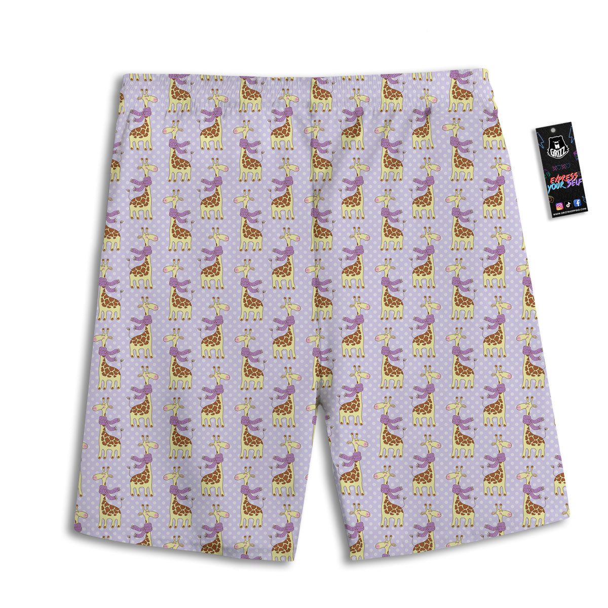 Slices Kiwi Print Men's Athletic Shorts