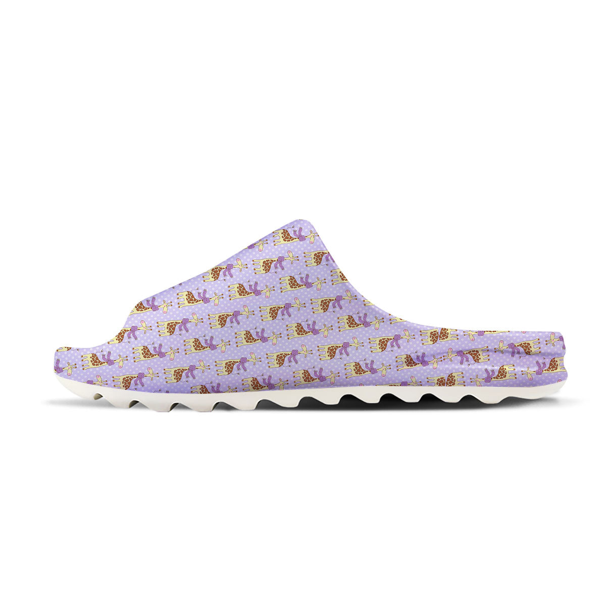Scarf With Giraffe Print Pattern Sandals-grizzshop