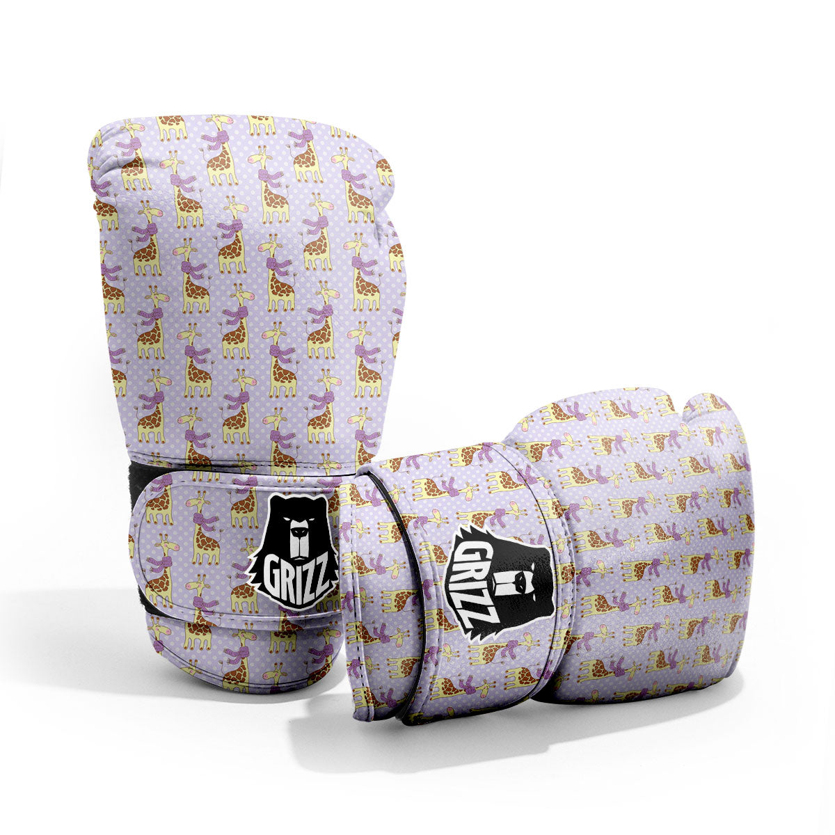 Scarf With Giraffe Print Pattern Pro Boxing Glove