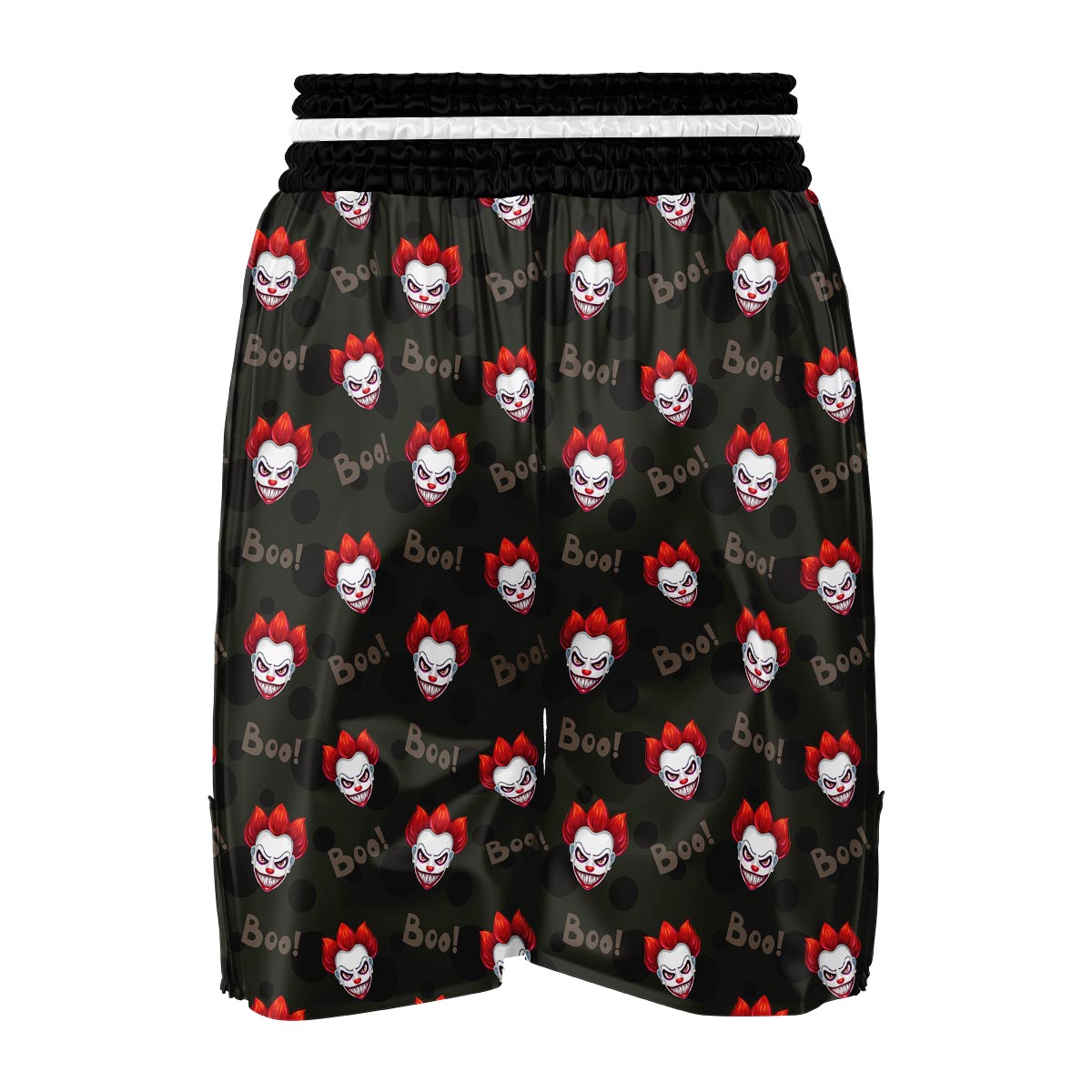 Scary Clown Print Pattern Boxing Shorts-grizzshop