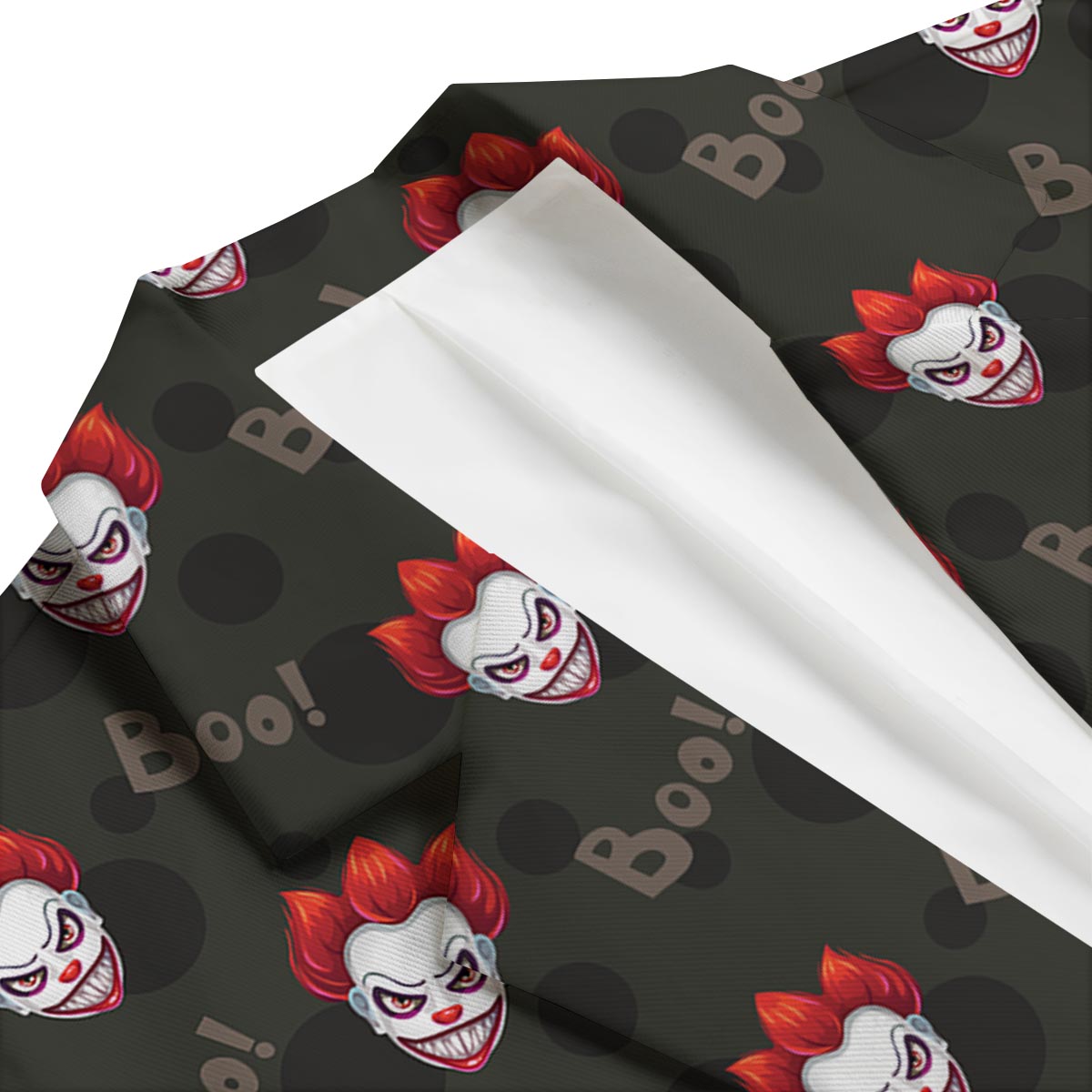 Scary Clown Print Pattern Men's Blazer-grizzshop