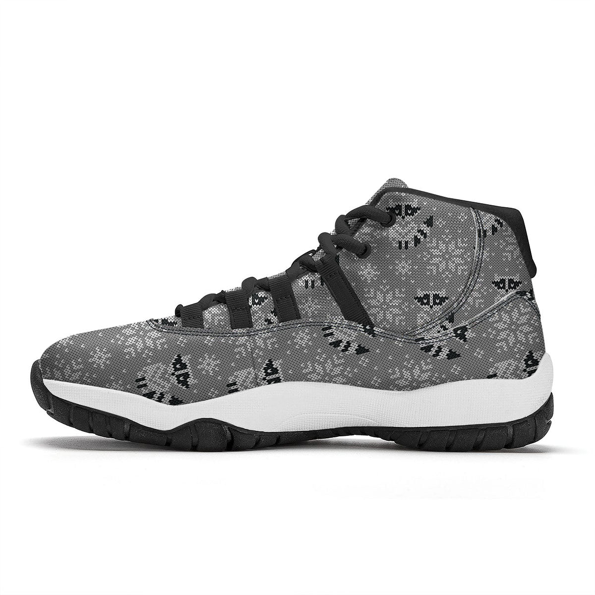 Scary Evil Clown Print Pattern Black Bball Shoes-grizzshop