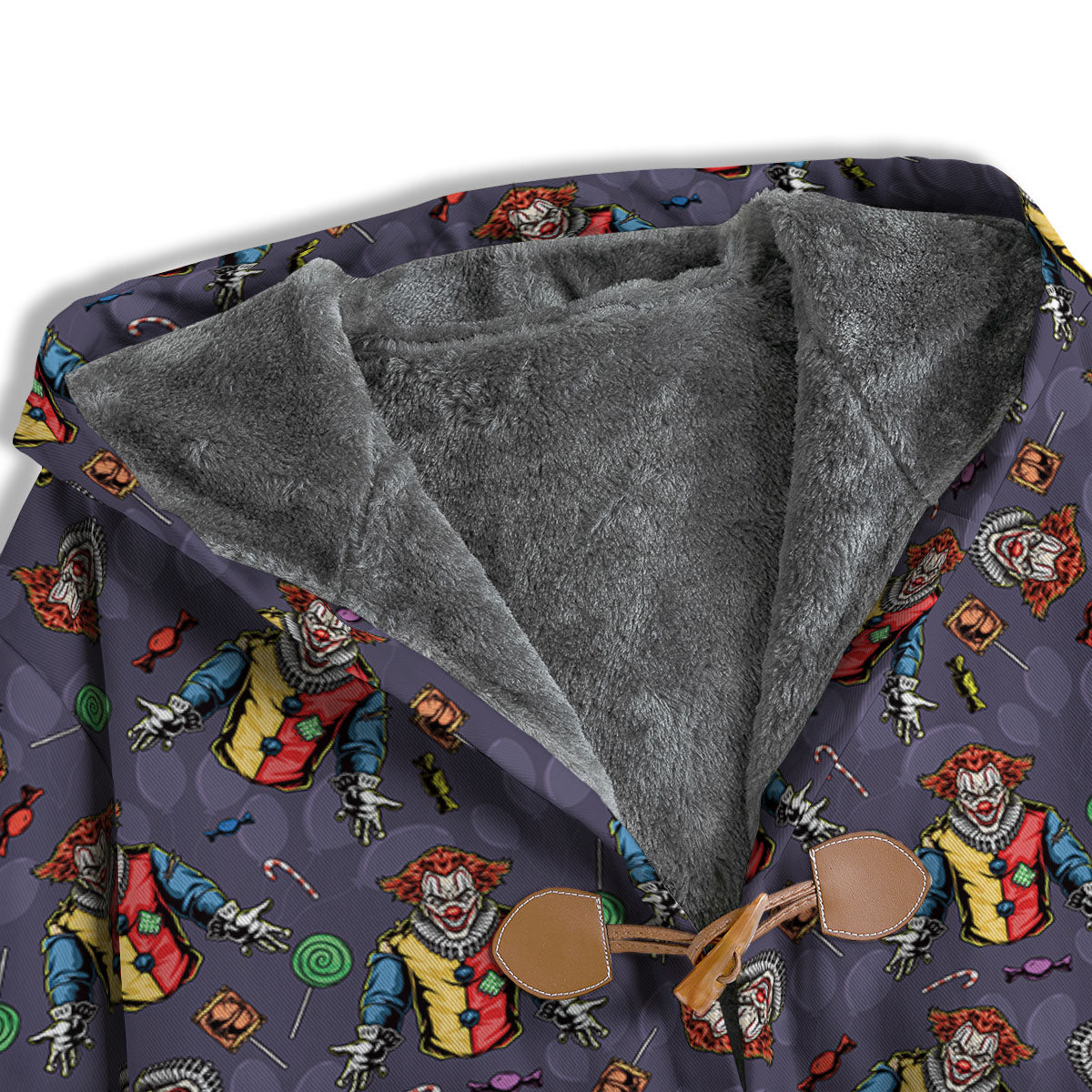 Scary Evil Clown Print Pattern Men's Windbreaker Jacket-grizzshop