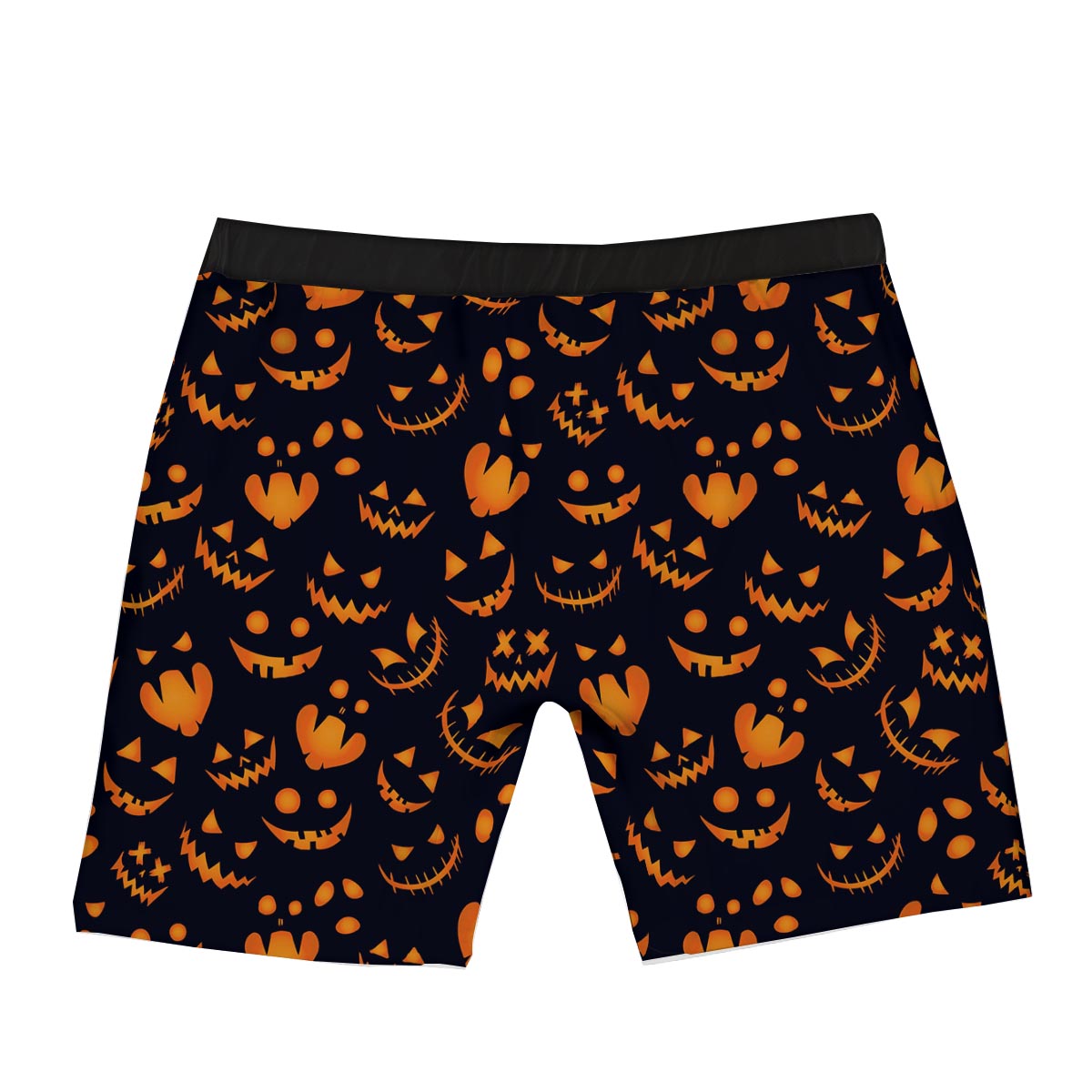 Scary Pumpkin Halloween Print Pattern Boxer Briefs-grizzshop