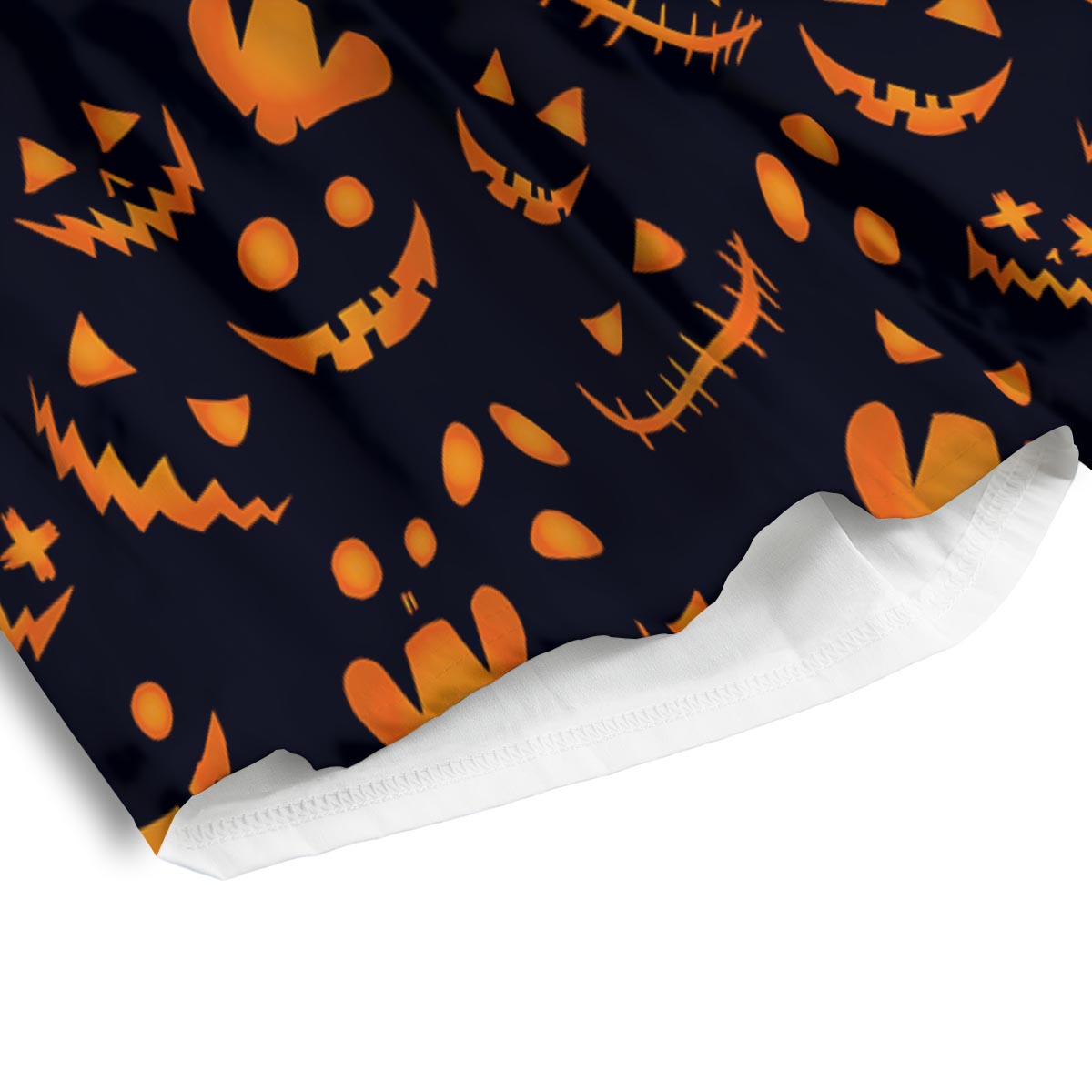 Scary Pumpkin Halloween Print Pattern Men's Athletic Shorts