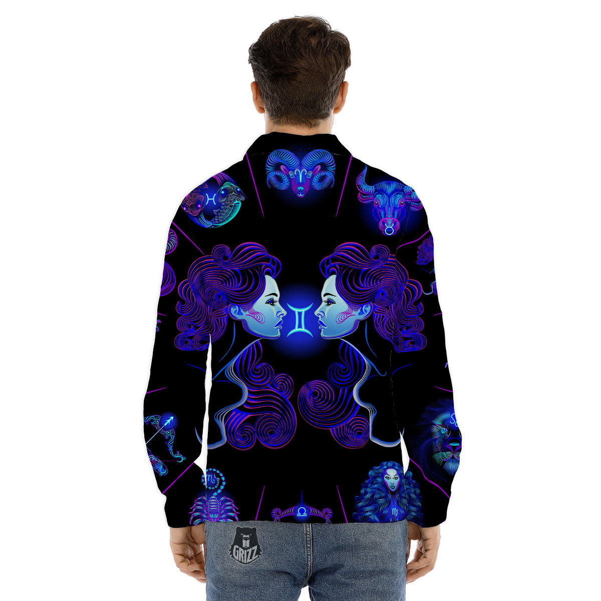Scary Pumpkin Halloween Print Pattern Men's Dress Shirts-grizzshop