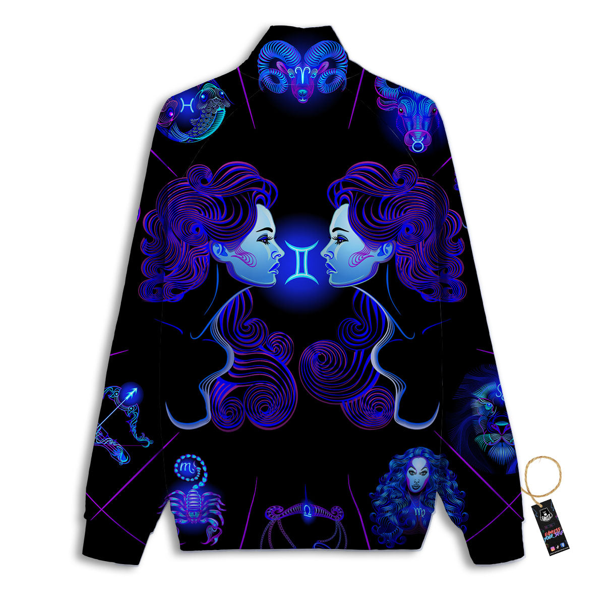 Scary Pumpkin Halloween Print Pattern Track Jacket-grizzshop