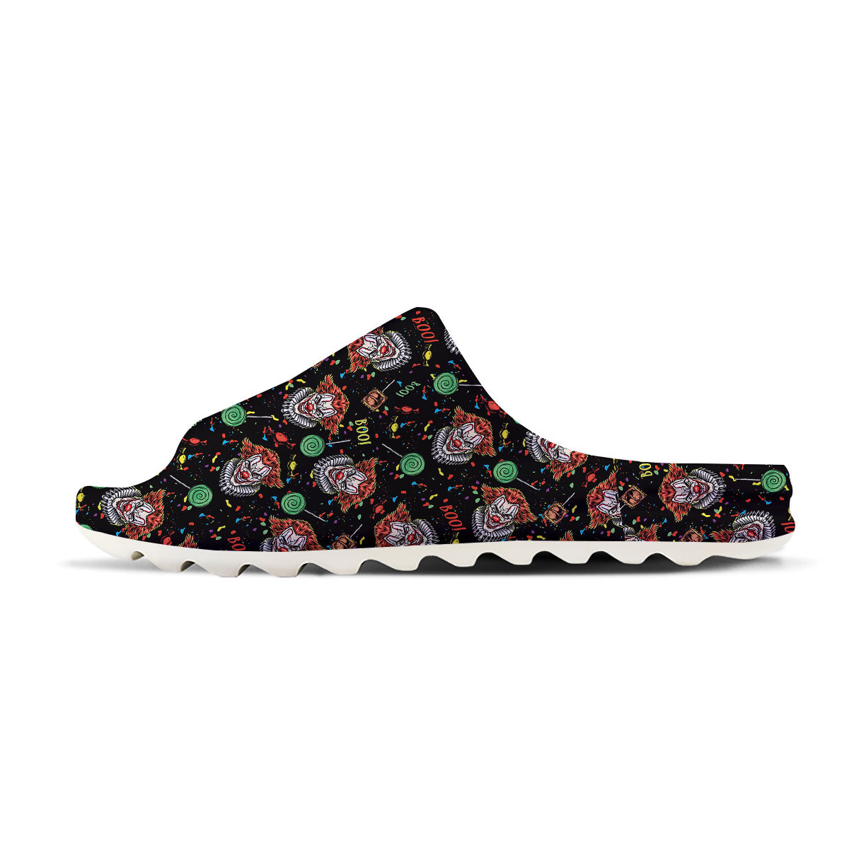 Scary Clown Halloween Print Pattern Sandals-grizzshop