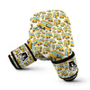 School Bus Pattern Print Boxing Gloves-grizzshop