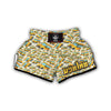 School Bus Pattern Print Muay Thai Boxing Shorts-grizzshop