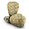 School Bus Print Pattern Boxing Gloves-grizzshop