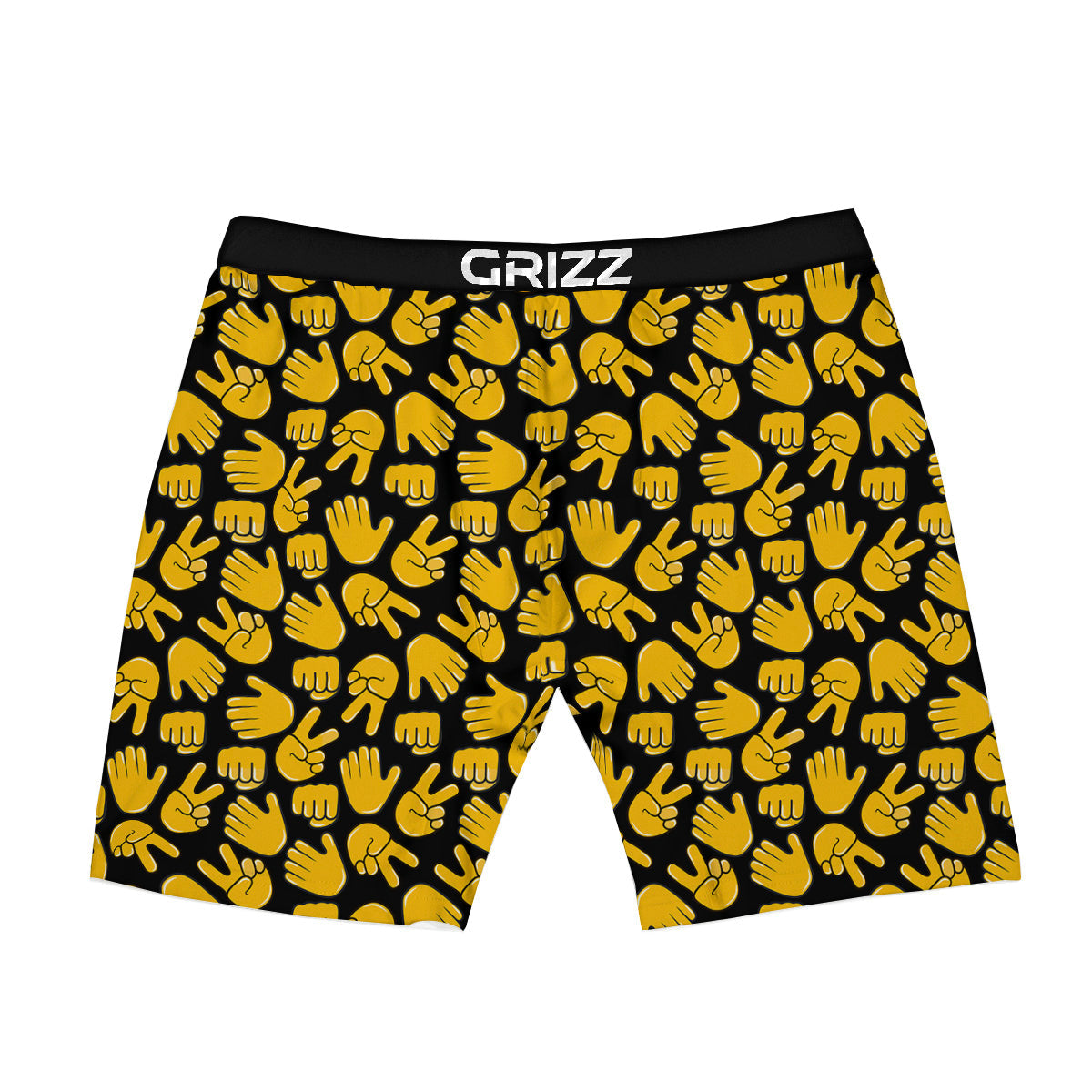 Scissors Paper Rock Emoji Print Pattern Boxer Briefs-grizzshop