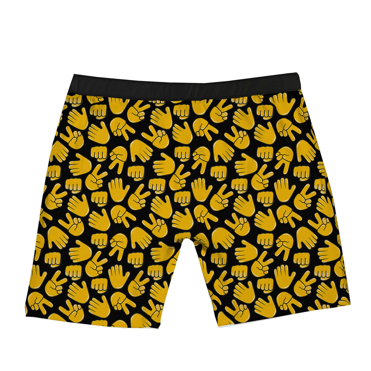 Scissors Paper Rock Emoji Print Pattern Boxer Briefs-grizzshop