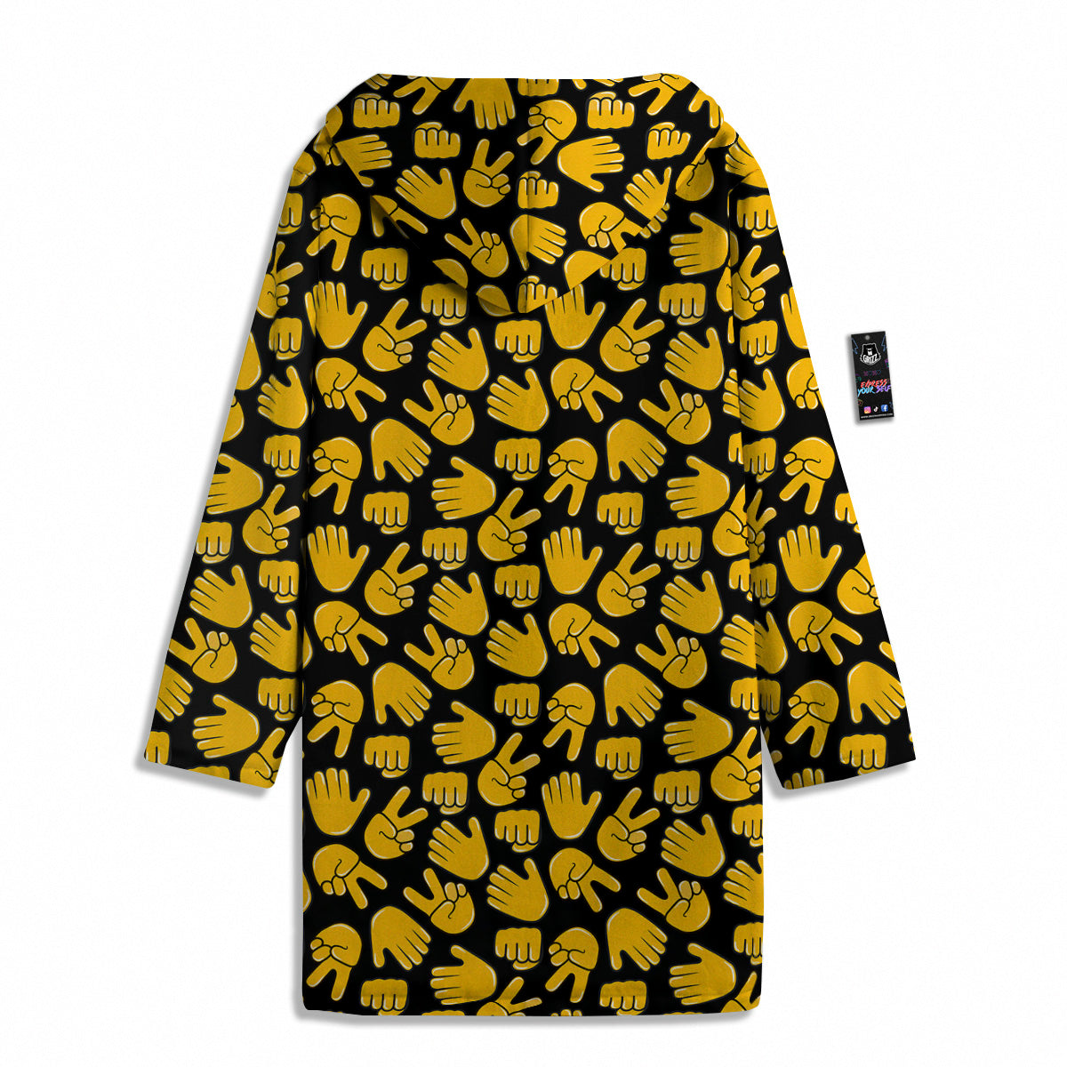 Scissors Paper Rock Emoji Print Pattern Men's Windbreaker Jacket-grizzshop