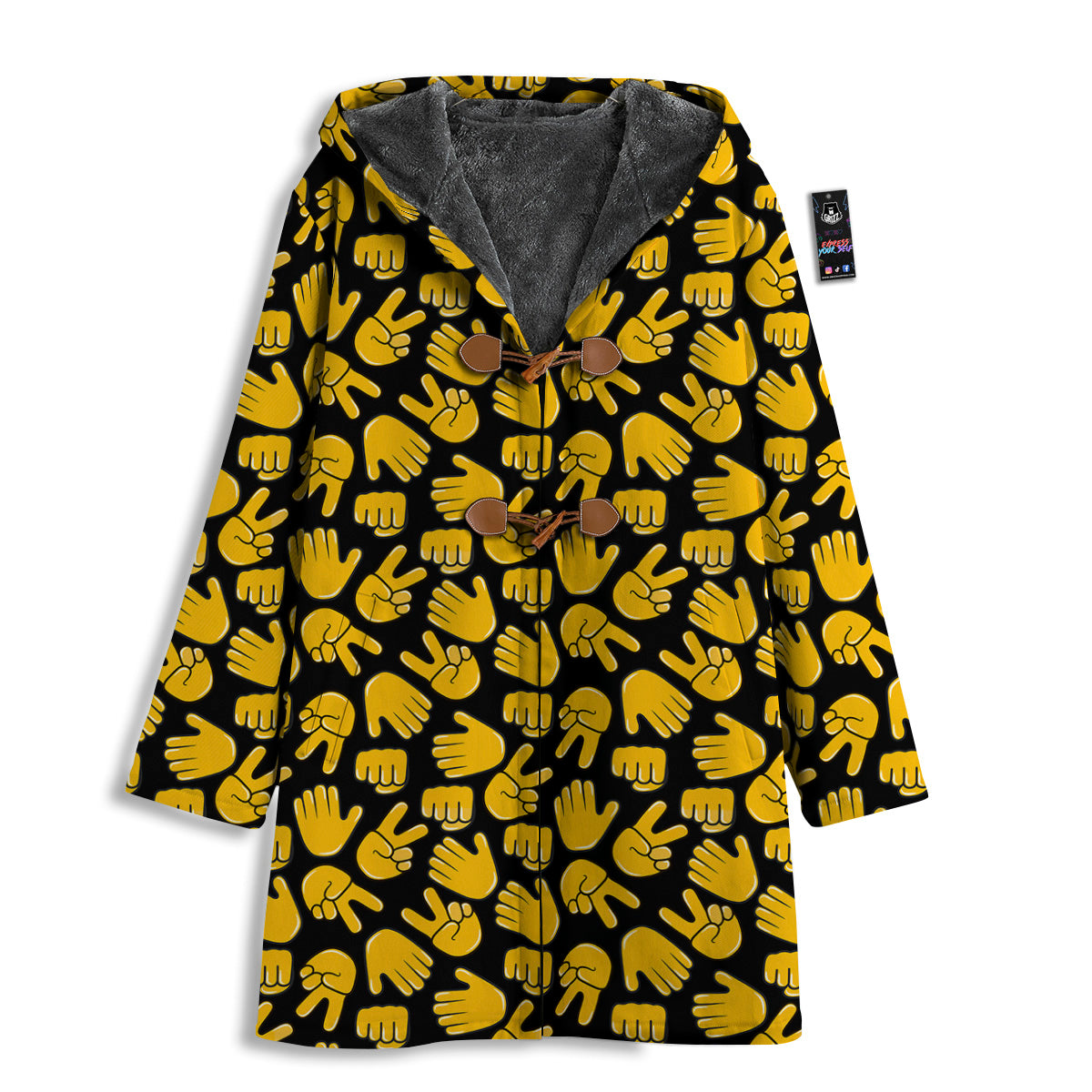 Scissors Paper Rock Emoji Print Pattern Men's Windbreaker Jacket-grizzshop