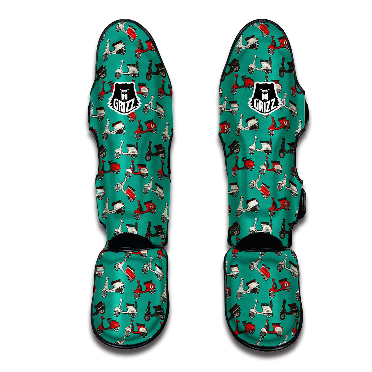 Scoote Print Pattern Muay Thai Shin Guards-grizzshop