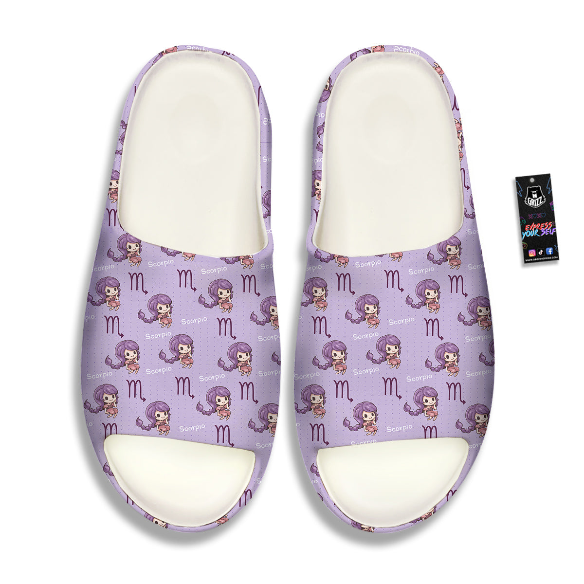 Scorpio Cute Cartoon Print Pattern Sandals-grizzshop