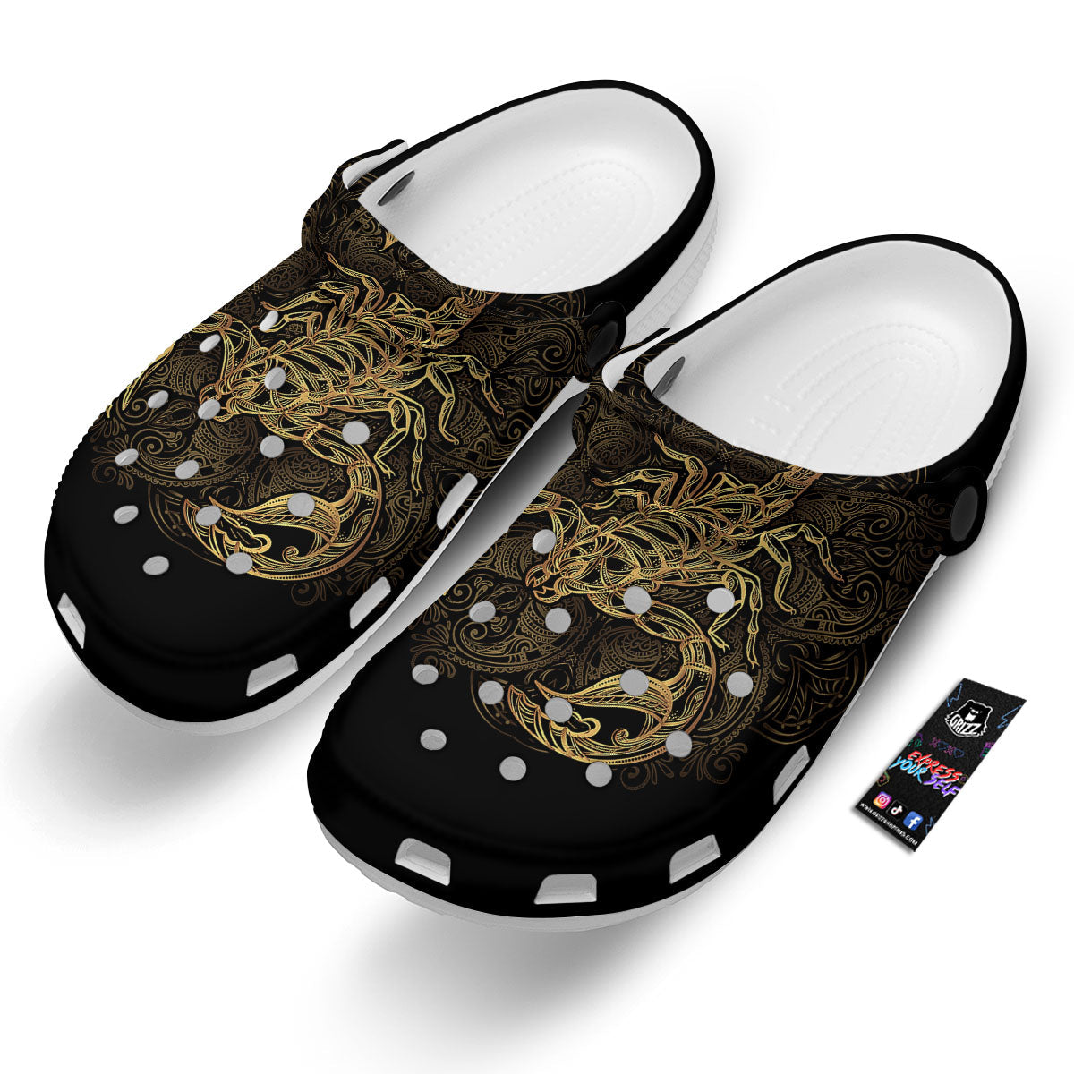 Scorpio Gold Print Clog-grizzshop