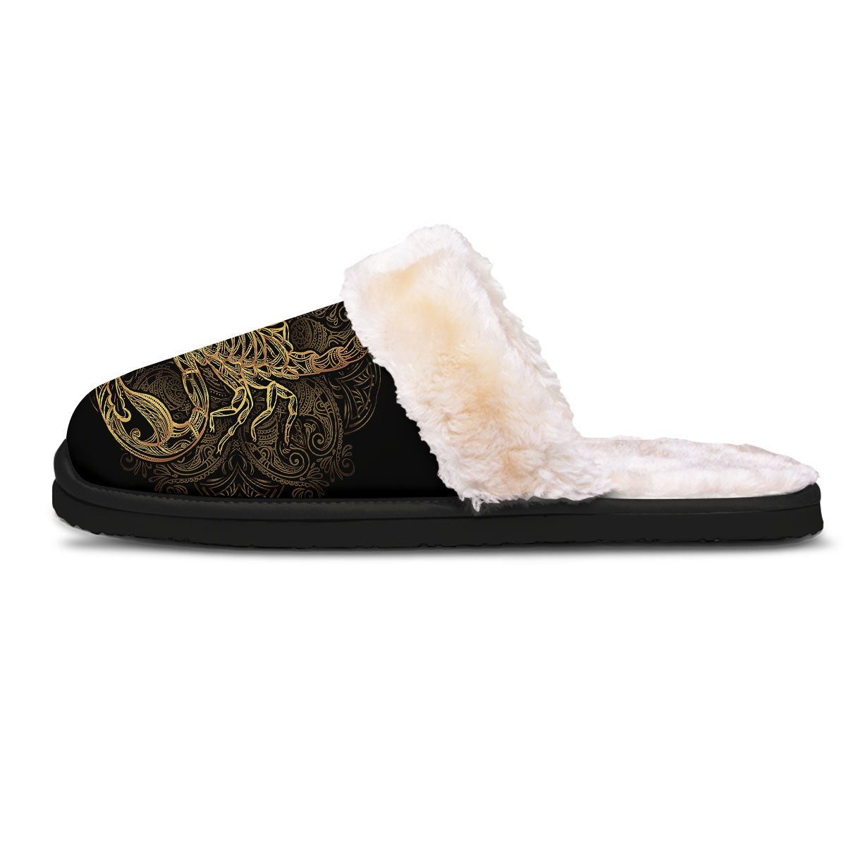 Scorpio Gold Print Slippers-grizzshop