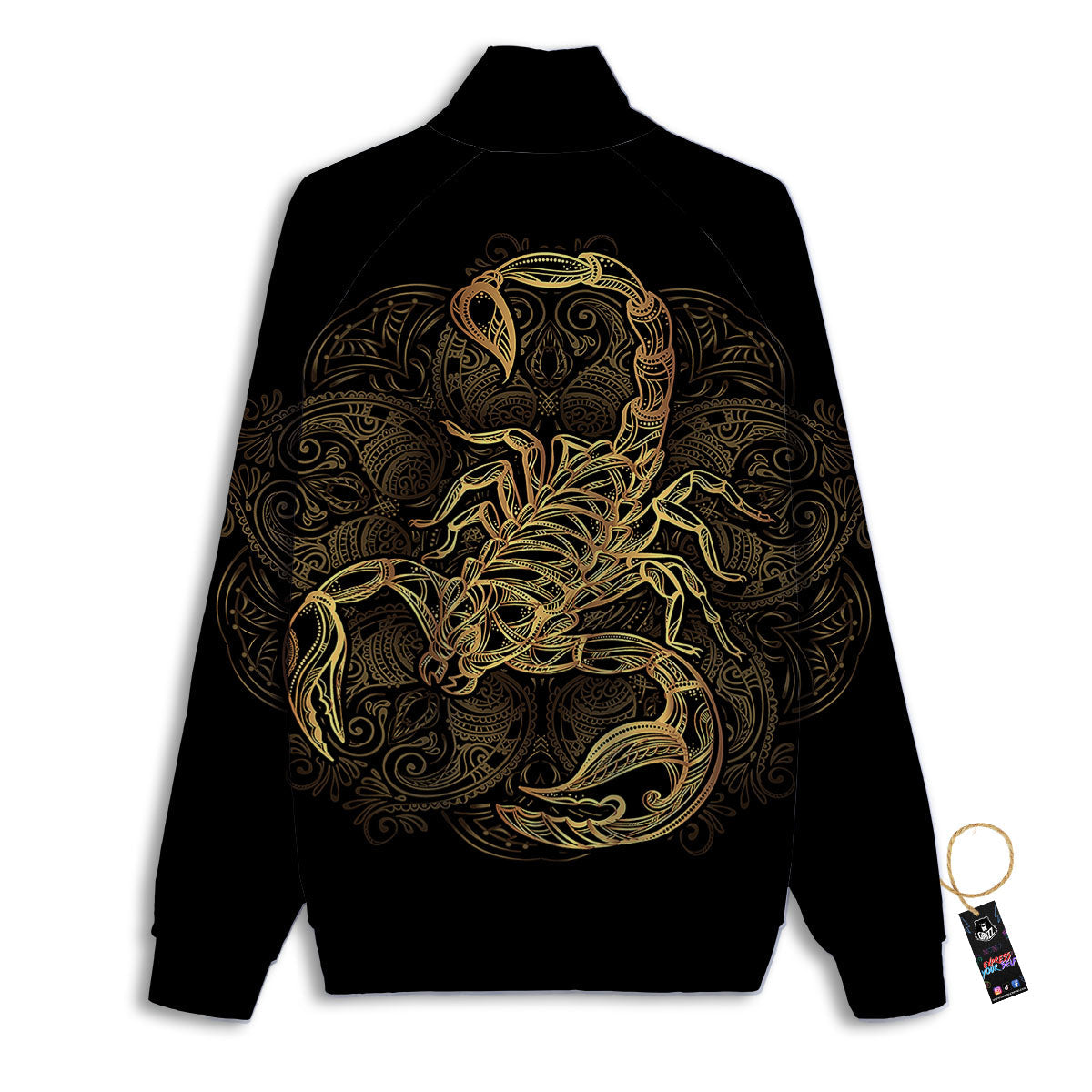 Scorpio Gold Print Track Jacket-grizzshop