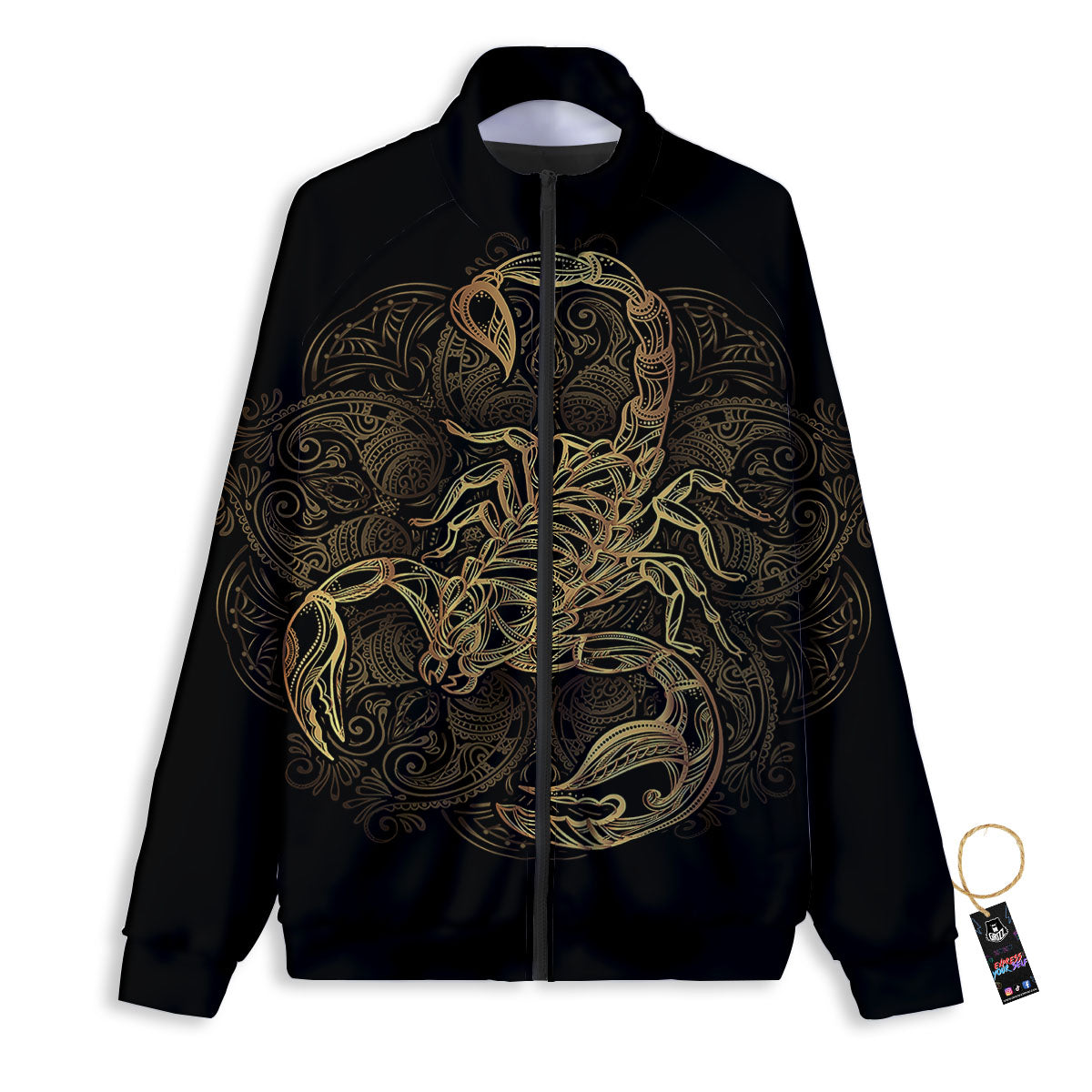 Scorpio Gold Print Track Jacket-grizzshop