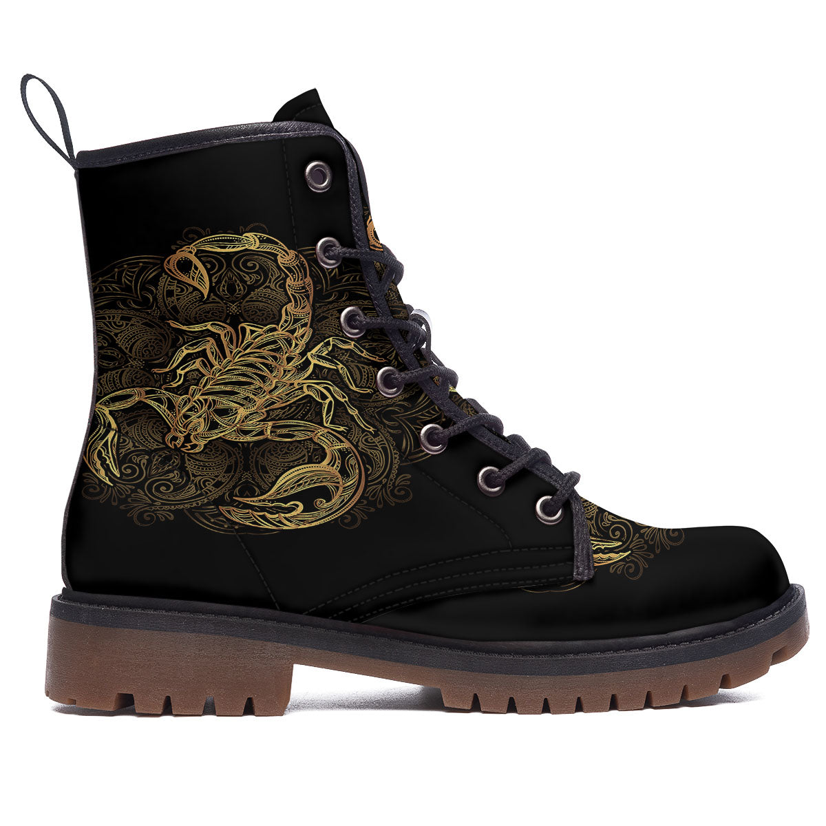 Scorpio Gold Print Work Boots-grizzshop