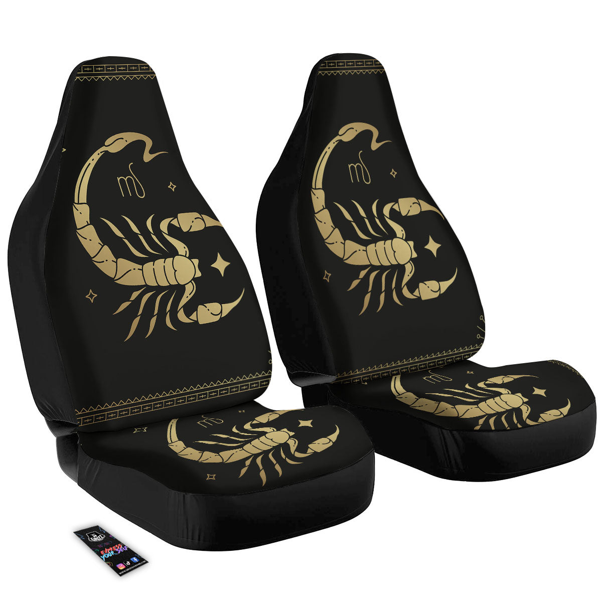 Scorpio Sign Astrological Print Car Seat Covers-grizzshop