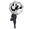 Scorpio Sign White And Black Print Umbrella-grizzshop