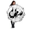 Scorpio Sign White And Black Print Umbrella-grizzshop