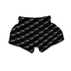 Scorpion Black Print Pattern Muay Thai Boxing Shorts-grizzshop