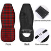 Scottish Plaid Red Black And White Print Pattern Car Seat Covers-grizzshop