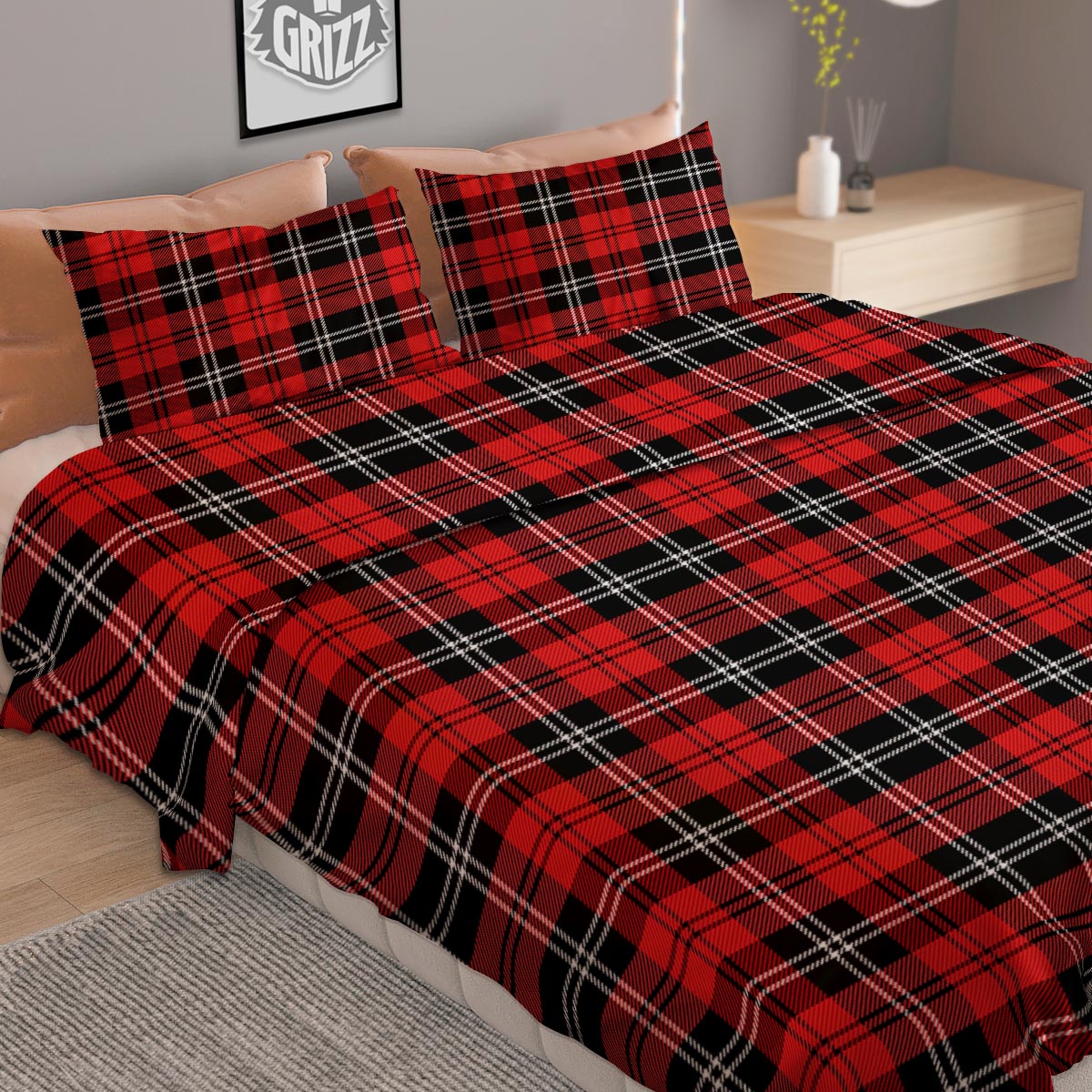 Skeleton And Tomb Print Pattern Duvet Cover Bedding Set