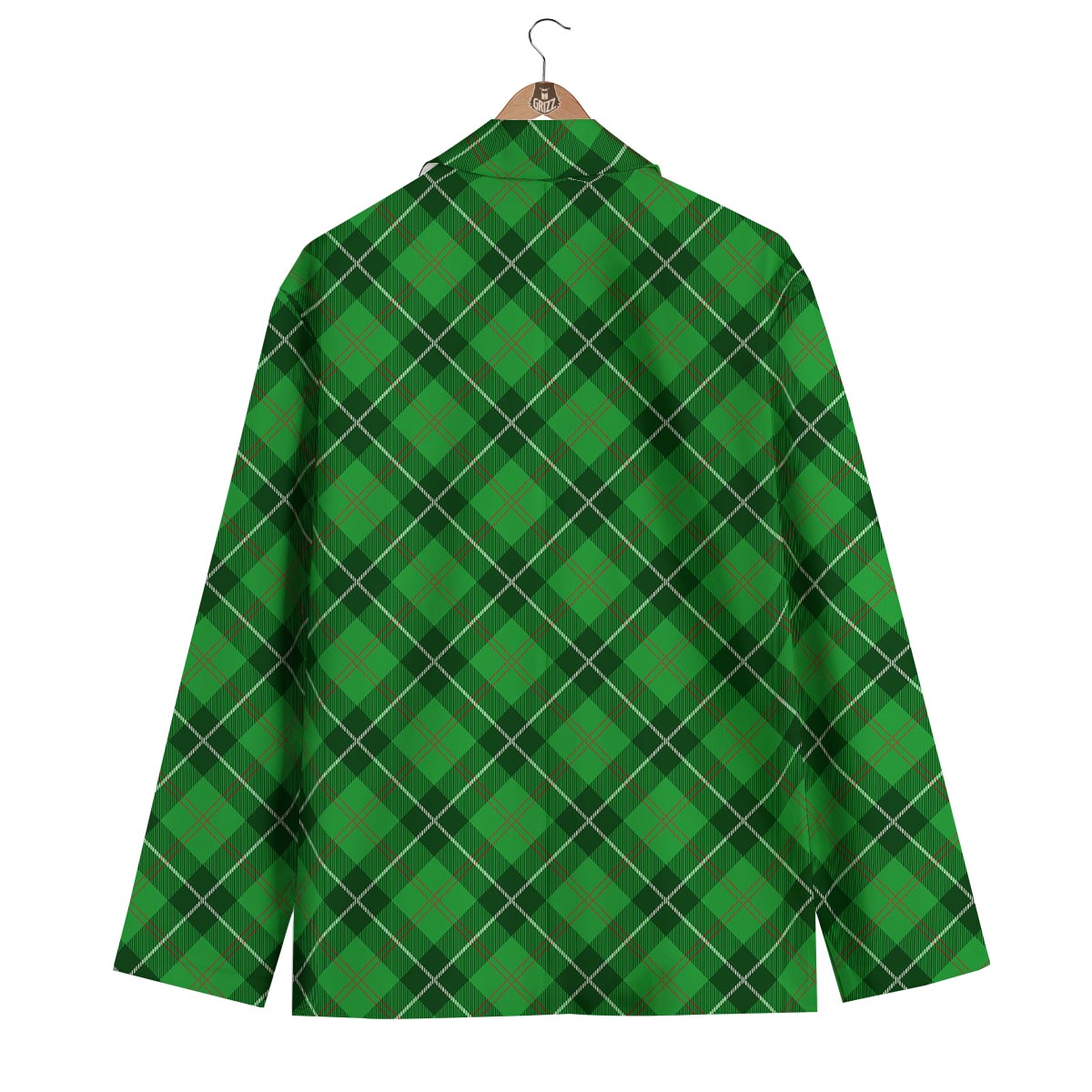 Scottish Plaid Saint Patrick's Day Print Pattern Men's Blazer-grizzshop