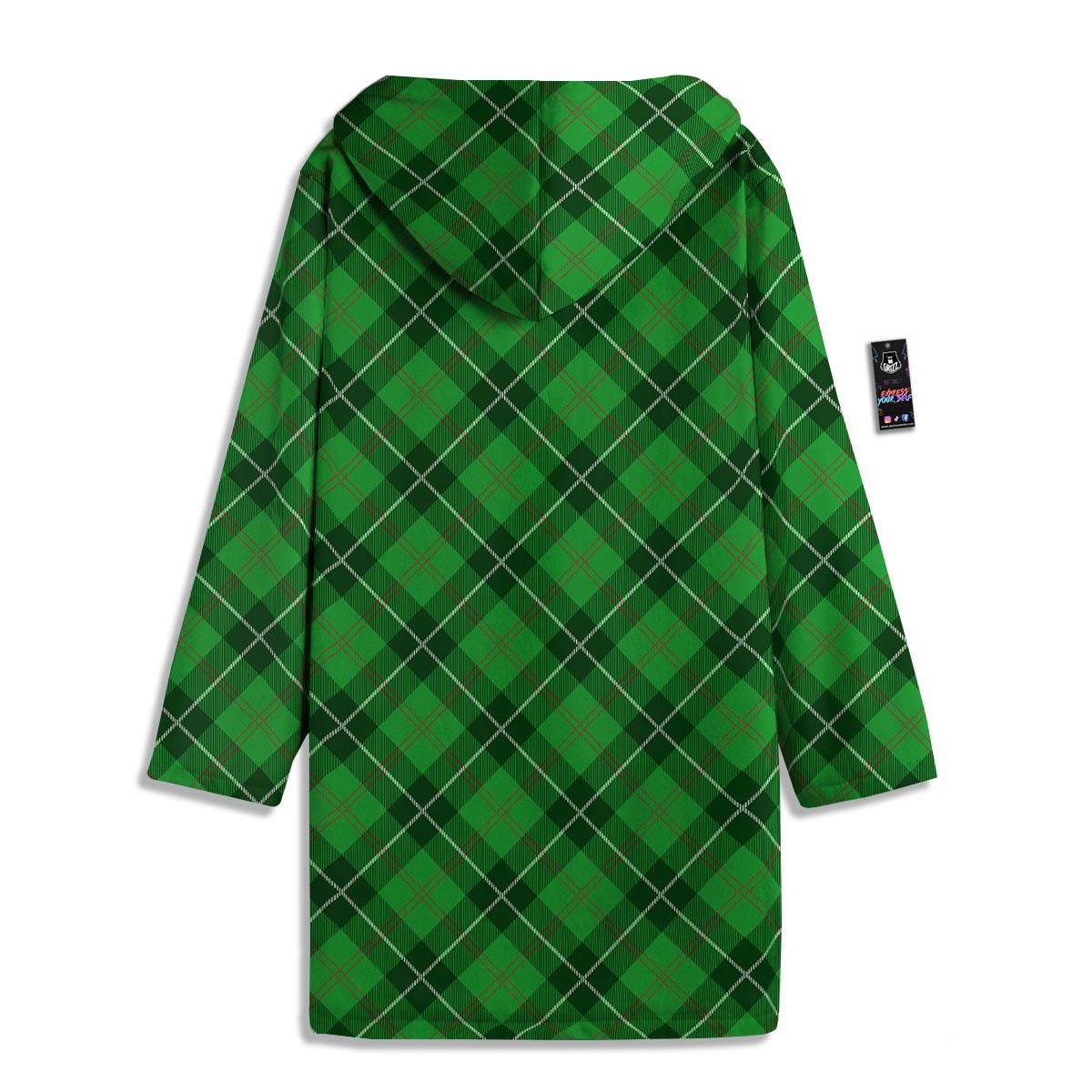 Scottish Plaid Saint Patrick's Day Print Pattern Men's Windbreaker Jacket-grizzshop