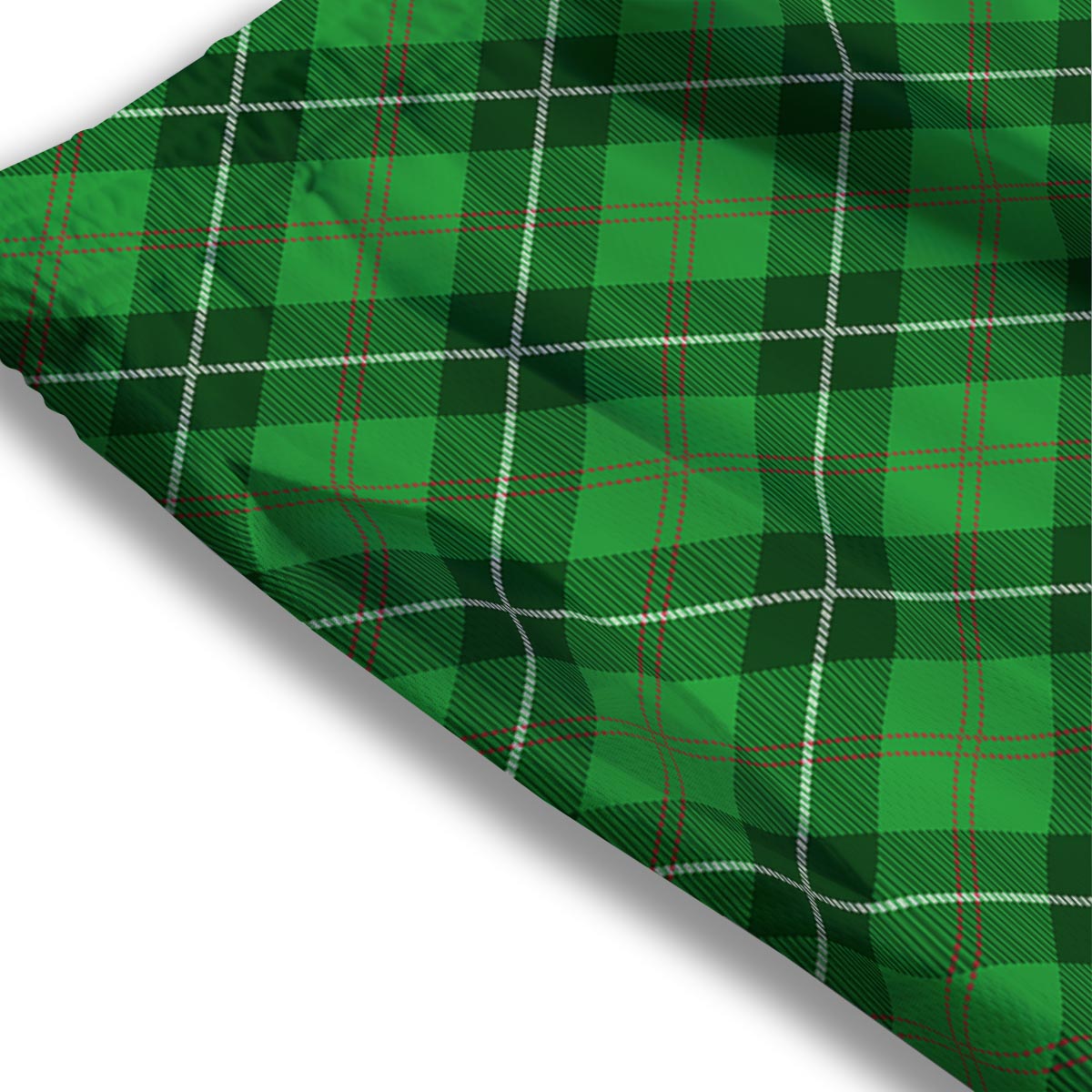 Scottish Plaid Saint Patrick's Day Print Pattern Mesh Shorts