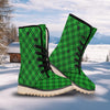 Scottish Plaid Saint Patrick's Day Print Pattern Snow Boots-grizzshop