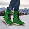 Scottish Plaid Saint Patrick's Day Print Pattern Snow Boots-grizzshop