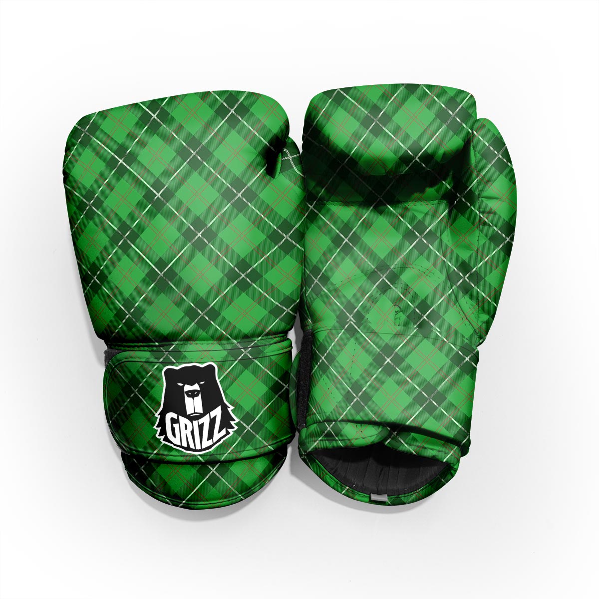 Scottish Plaid Saint Patrick's Day Print Pattern Pro Boxing Glove
